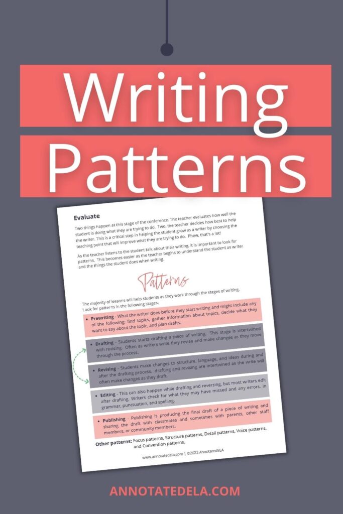 possible writing patterns