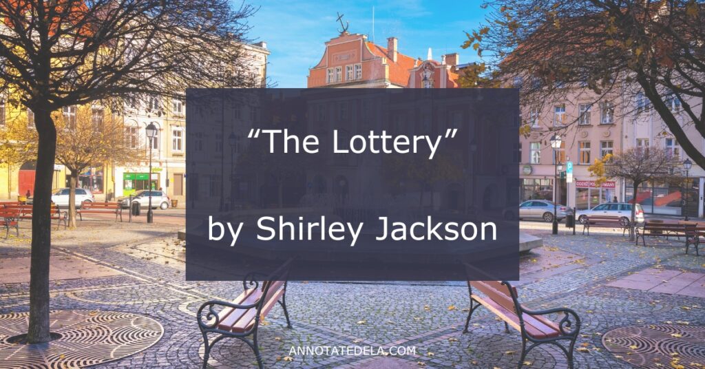 Spooky stories for middle school: The Lottery