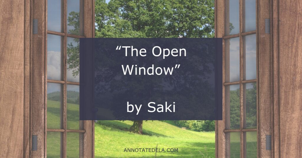Spooky stories for middle school: The Open Window