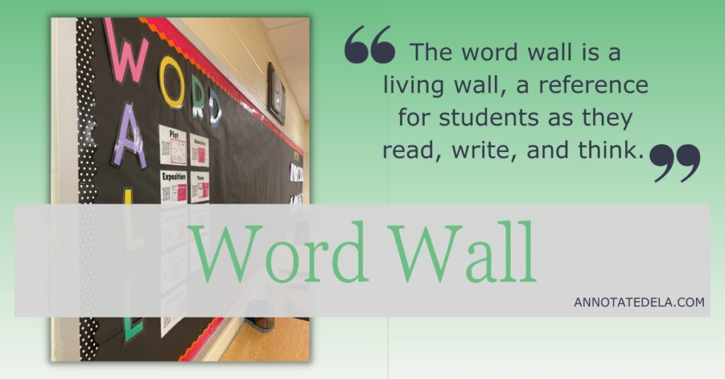 Word Walls are effective vocabulary tools.