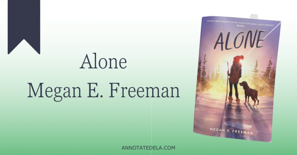 Picture of cover of book Alone by Megan Freeman for novels in verse.