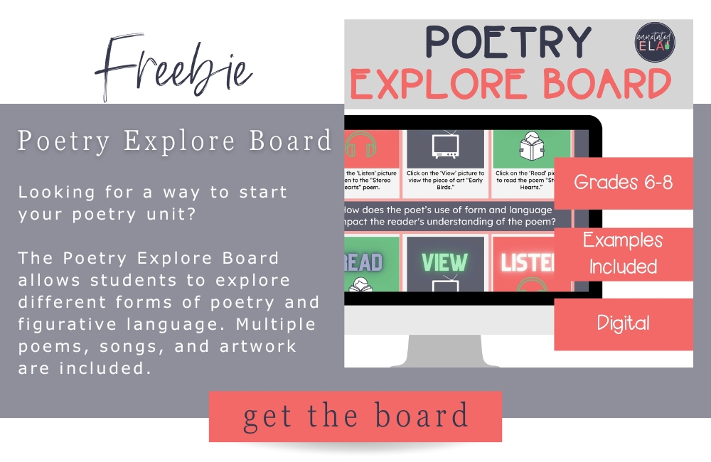Poetry Explore Board to introduce poetry month